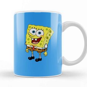 Baskı Dükkanı Sünger Bob Sponge Bob 04 Beyaz Porselen Kupa Bardak