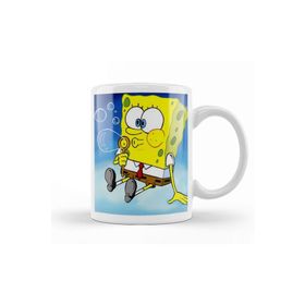 Baskı Dükkanı Sünger Bob Sponge Bob 06 Beyaz Porselen Kupa Bardak