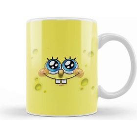 Baskı Dükkanı Sünger Bob Sponge Bob 07 Beyaz Porselen Kupa Bardak