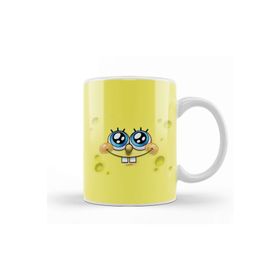 Baskı Dükkanı Sünger Bob Sponge Bob 07 Beyaz Porselen Kupa Bardak