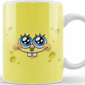 Baskı Dükkanı Sünger Bob Sponge Bob 07 Beyaz Porselen Kupa Bardak