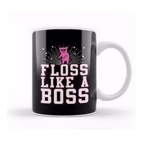 Baskı Dükkanı Sunglasses Pig Floss Like A Boss Kupa