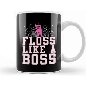 Baskı Dükkanı Sunglasses Pig Floss Like A Boss Kupa