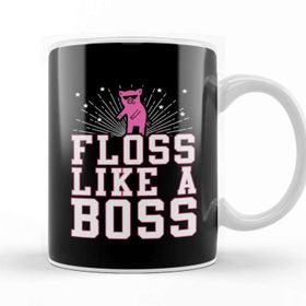 Baskı Dükkanı Sunglasses Pig Floss Like A Boss Kupa