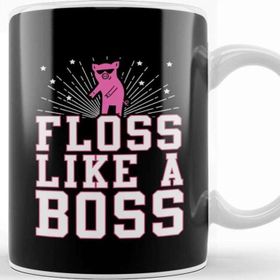 Baskı Dükkanı Sunglasses Pig Floss Like A Boss Kupa