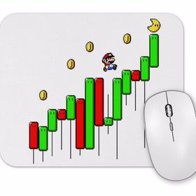 Baskı Dükkanı Super Crypto World Süper Mario Mouse Pad