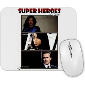 Baskı Dükkanı Super Herois Direito Mouse Pad
