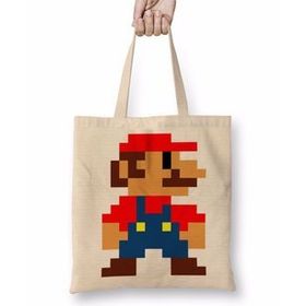 Baskı Dükkanı Süper Mario Nintendo Atari Bez Çanta