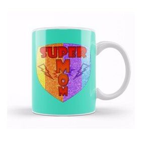 Baskı Dükkanı Super Mom Novelty Süper Anne Kupa