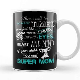 Baskı Dükkanı Super Mom Süper Anne Kupa