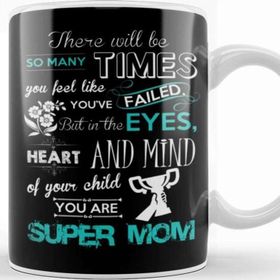 Baskı Dükkanı Super Mom Süper Anne Kupa