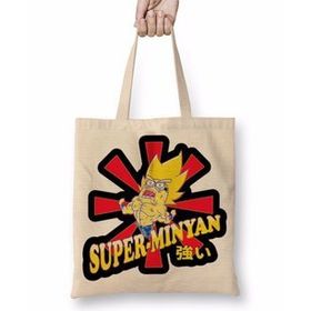 Baskı Dükkanı Super Süper Minion Minyan Bez Çanta
