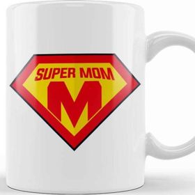 Baskı Dükkanı Superhero Super Mom Süperanne 01 Kupa