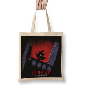 Baskı Dükkanı Superheros Spider The Animated 01 Bez Çanta