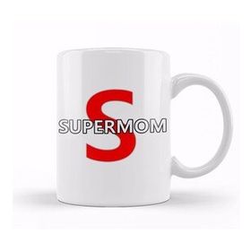 Baskı Dükkanı Supermom Süperanne 016 Beyaz Porselen Kupa Bardak