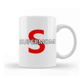Baskı Dükkanı Supermom Süperanne 016 Beyaz Porselen Kupa Bardak
