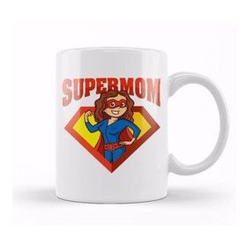 Baskı Dükkanı Supermom Süperanne 020 Beyaz Porselen Kupa Bardak