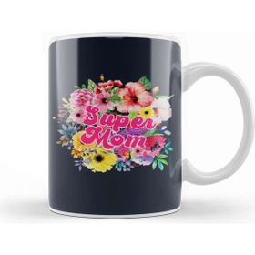 Baskı Dükkanı Supermom Süperanne 021 Beyaz Porselen Kupa Bardak