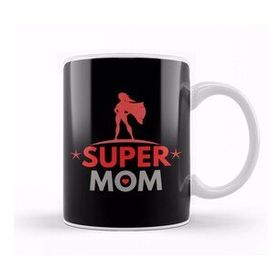 Baskı Dükkanı Supermom Süperanne 04 Beyaz Porselen Kupa Bardak