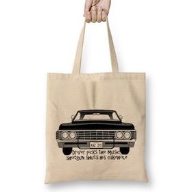 Baskı Dükkanı Supernatural Dean Winchester Daddy's Home Bez Çanta