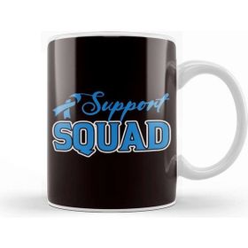 Baskı Dükkanı Support Squad Child Abuse Prevention Month Awareness April Beyaz Porselen Kupa Bardak