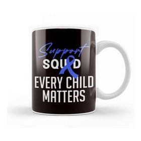 Baskı Dükkanı Support Squad Child Abuse Prevention Month Awareness April Beyaz Porselen Kupa Bardak