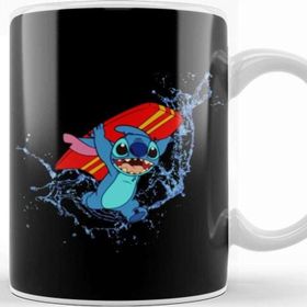 Baskı Dükkanı Surfing Stitch Beyaz Porselen Kupa Bardak
