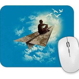Baskı Dükkanı Surreal Dreams Paper Aeroplane Mouse Pad