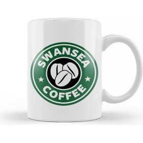 Baskı Dükkanı Swansea Coffee Beyaz Porselen Kupa Bardak