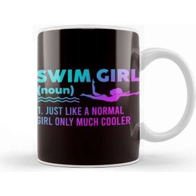 Baskı Dükkanı Swim Girl Definition Swimmer Swimming Water Sport Instructor Kupa