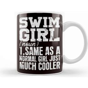 Baskı Dükkanı Swim Girl Definition Swimmer Swimming Water Sport Instructor Kupa