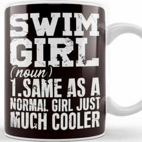 Baskı Dükkanı Swim Girl Definition Swimmer Swimming Water Sport Instructor Kupa