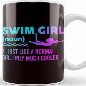Baskı Dükkanı Swim Girl Definition Swimmer Swimming Water Sport Instructor Kupa