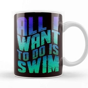 Baskı Dükkanı Swim Swimmer Swimming Pool Instructor Coach Water Sports Beyaz Porselen Kupa Bardak