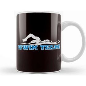 Baskı Dükkanı Swimmer Team Swim Swimming Pool Instructor Coach Athlete Beyaz Porselen Kupa Bardak