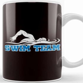 Baskı Dükkanı Swimmer Team Swim Swimming Pool Instructor Coach Athlete Beyaz Porselen Kupa Bardak