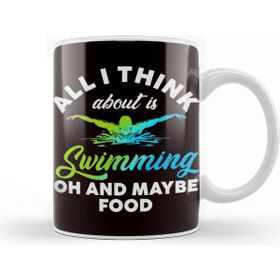 Baskı Dükkanı Swimming Swimmer Swim Pool Water Sports Freestyle Athlete Beyaz Porselen Kupa Bardak