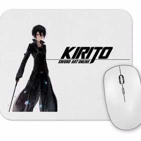 Baskı Dükkanı Sword Art Online Kirito Kirigaya Kazuto Anime Mouse Pad