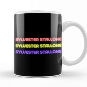 Baskı Dükkanı Sylvester Stallone Quotes Beyaz Porselen Kupa Bardak
