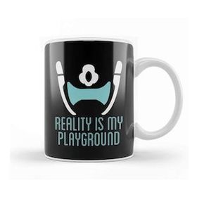 Baskı Dükkanı Symmetra Reality Is My Playground Logo Overwatch Beyaz Porselen Kupa Bardak