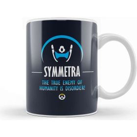 Baskı Dükkanı Symmetra The True Enemy Of Humanity Is Disorder Overwatch Beyaz Porselen Kupa Bardak