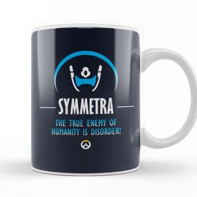 Baskı Dükkanı Symmetra The True Enemy Of Humanity Is Disorder Overwatch Beyaz Porselen Kupa Bardak