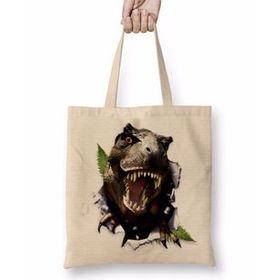 Baskı Dükkanı T Rex Dinazor Bez Çanta