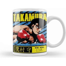 Baskı Dükkanı Takamura Mamoru Beyaz Porselen Kupa Bardak