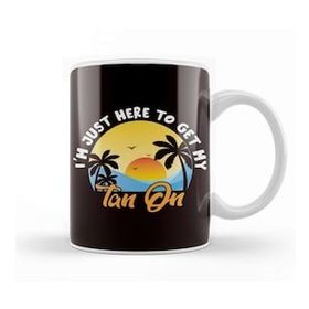 Baskı Dükkanı Tan Beach Island Vacation Ocean Traveler Sunset Sunrise Sun Kupa