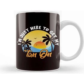 Baskı Dükkanı Tan Beach Island Vacation Ocean Traveler Sunset Sunrise Sun Kupa