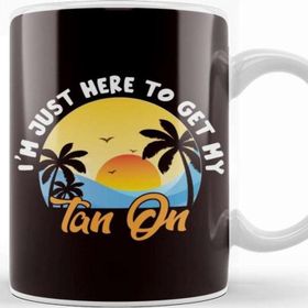 Baskı Dükkanı Tan Beach Island Vacation Ocean Traveler Sunset Sunrise Sun Kupa