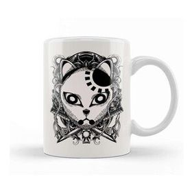 Baskı Dükkanı Tanjiro Kamado Engraving Demon Slayer Mask Dark Kupa