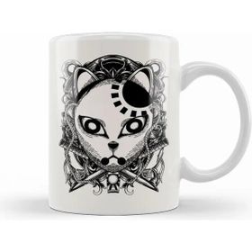 Baskı Dükkanı Tanjiro Kamado Engraving Demon Slayer Mask Dark Kupa