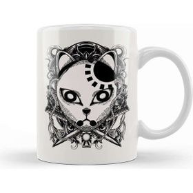 Baskı Dükkanı Tanjiro Kamado Engraving Demon Slayer Mask Dark Kupa